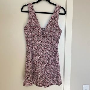 Zara Pink Floral Print Mini Dress